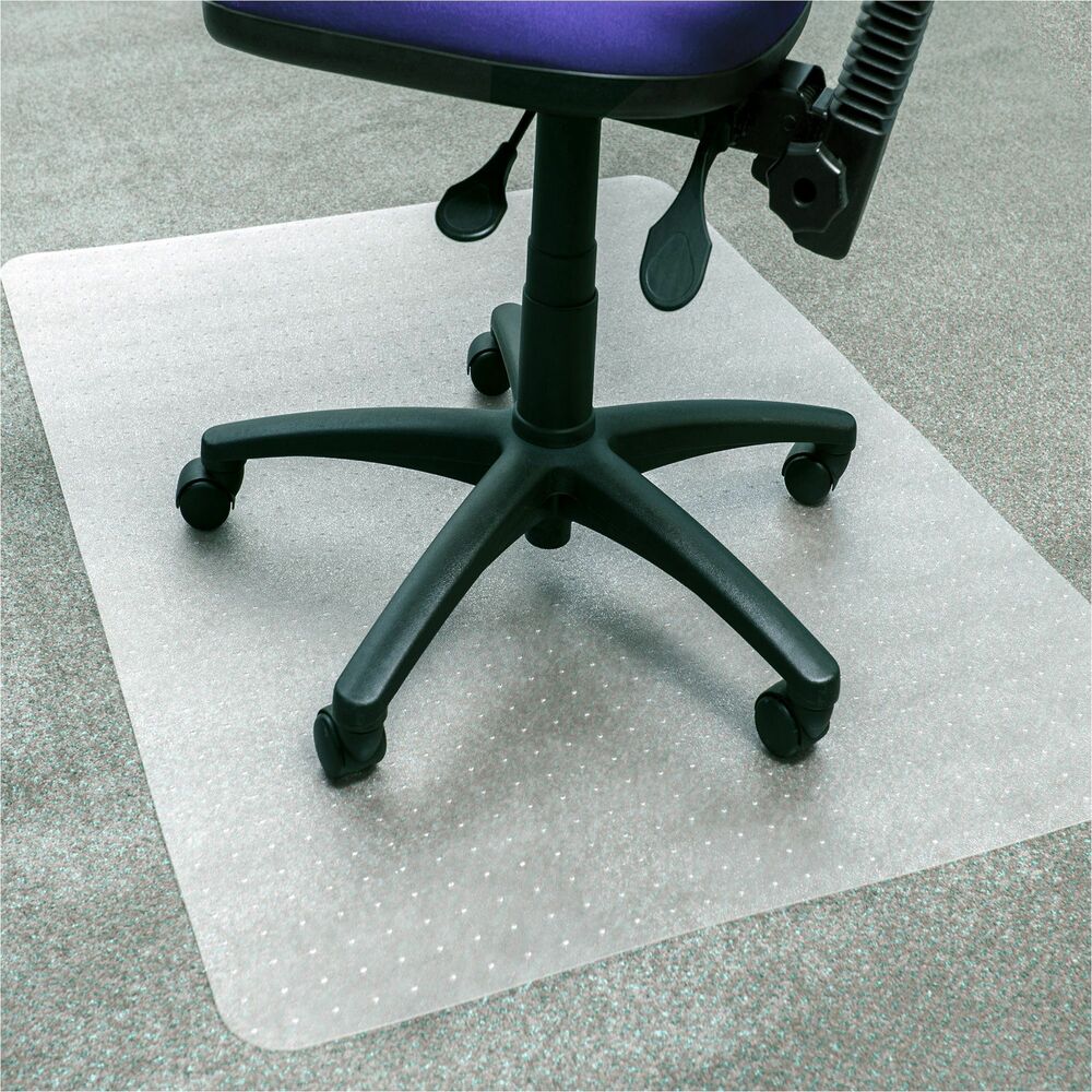 Image of FloorTex Chairmat,f/Carpet, APET,Rectangle,48"x60",Clear
