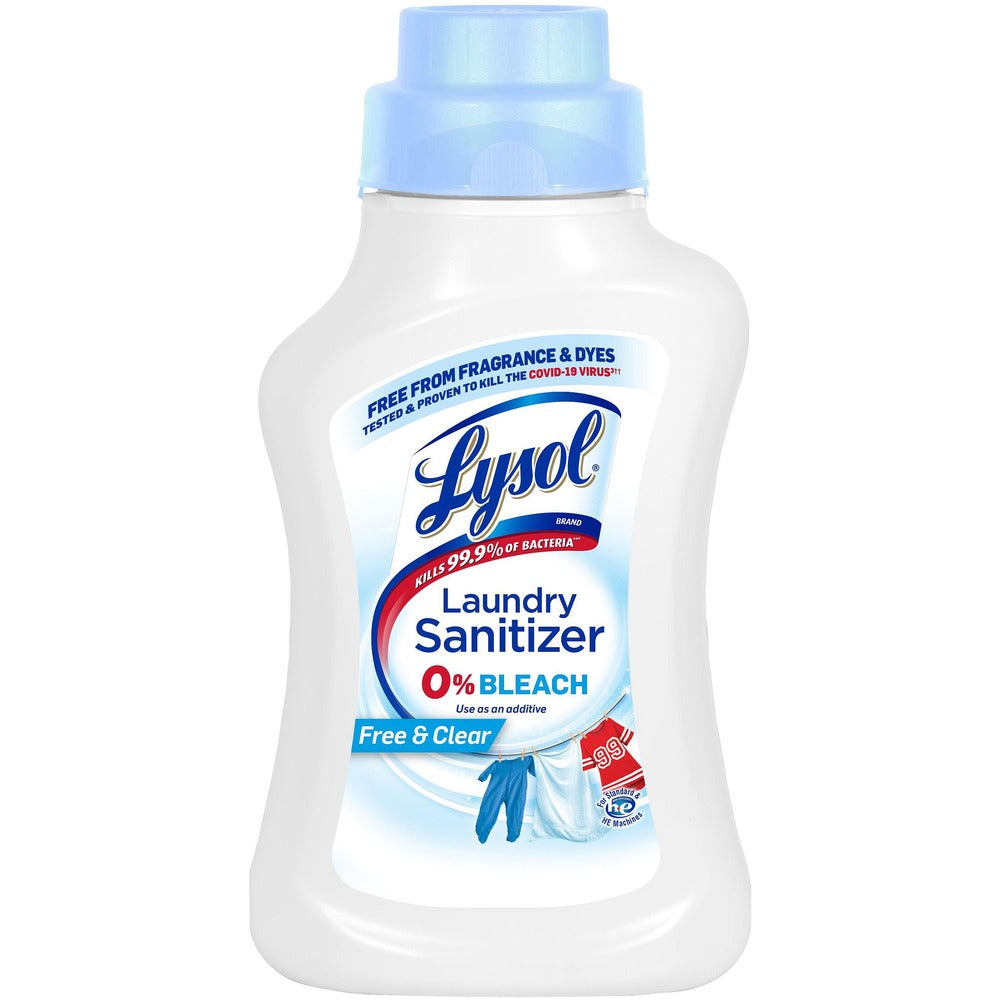 Image of Reckitt Benckiser Laundry Sanitizer, Free and Clear, 41oz, Multi