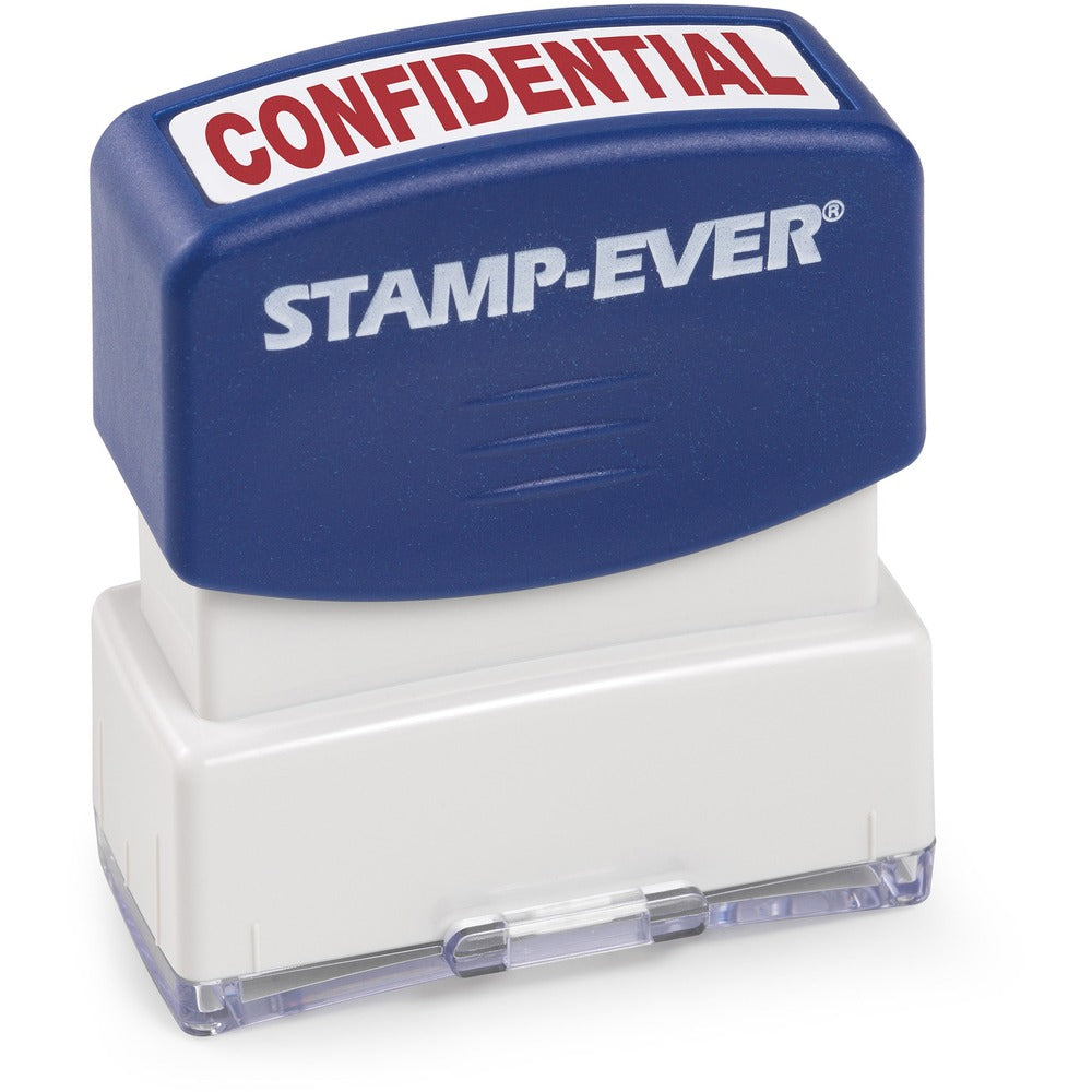 Image of Trodat USA Stamp, Pre-inked, "CONFIDENTIAL", 9/16"x1-11/16" Imp, Blue
