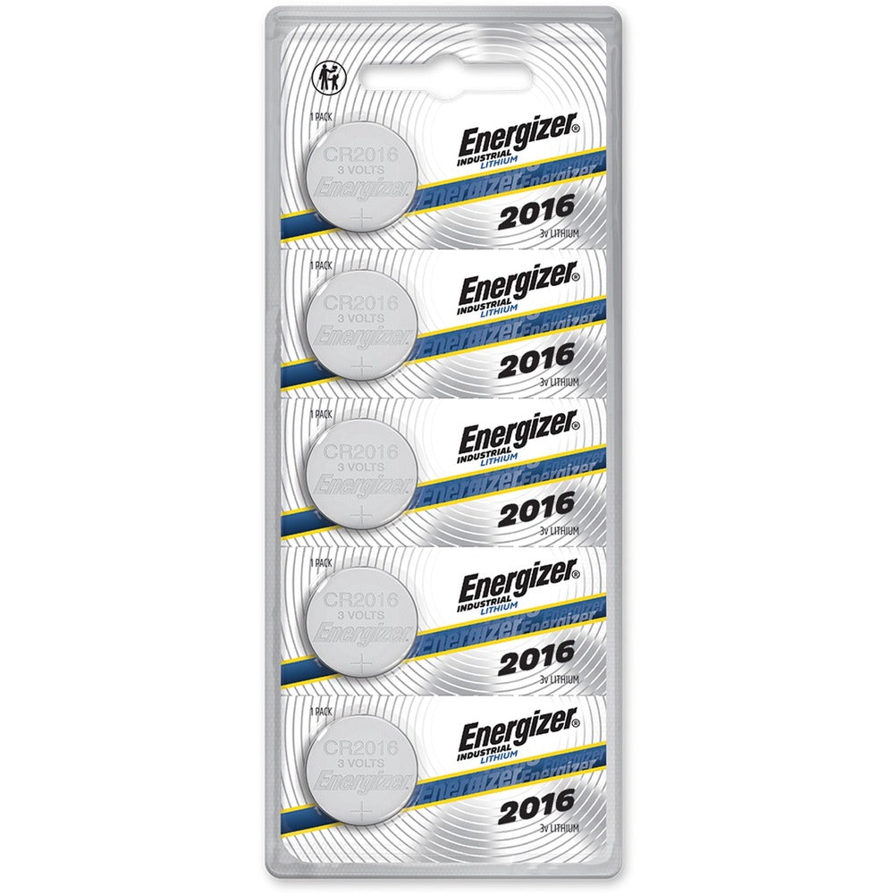 Image of Eveready Battery Co Inc Batteries, Lithium, Industrial, 2016, 5/PK, 20PK/BX, Silver