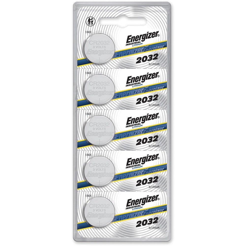 Image of Eveready Battery Co Inc Batteries, Lithium, Industrial, 2032, 5/PK, 20PK/BX, Silver