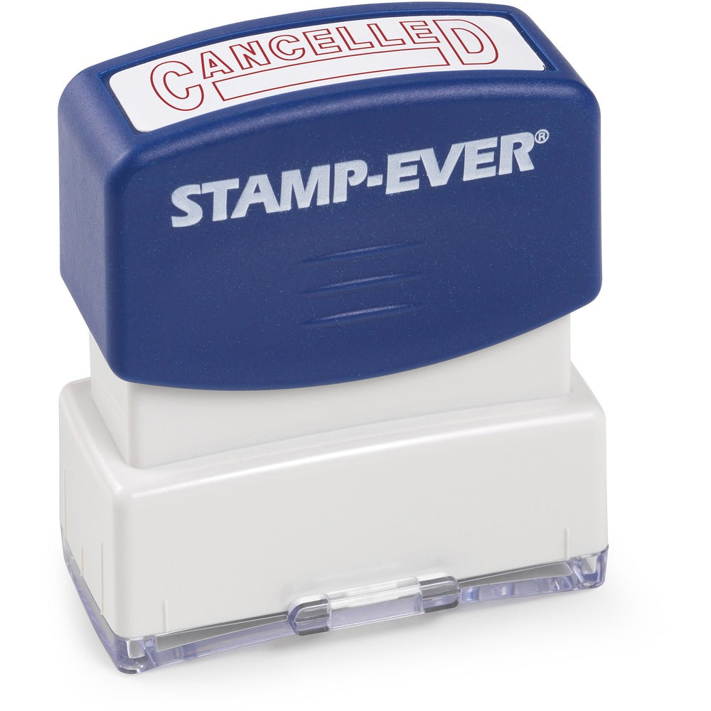 Image of Trodat USA Stamp, Pre-Inked, "Canceled", 9/16"x1-11/16" Imp, Red