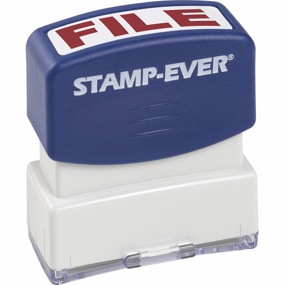 Image of Trodat USA Stamp, Pre-Inked, "FILE", 9/16"x1-11/16" Imp, Red