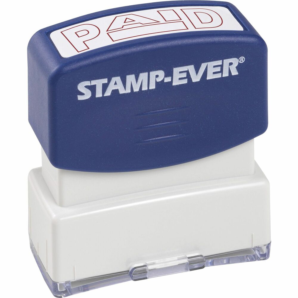 Image of Trodat USA Stamp, Pre-Inked, "PAID", 9/16"x1-11/16" Imp, Red