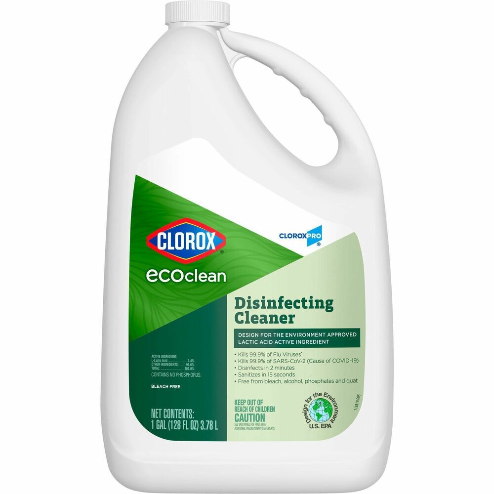 Image of Clorox Company Disinfecting Cleaner,EcoClean,Refill,128 fl oz,GN/WE