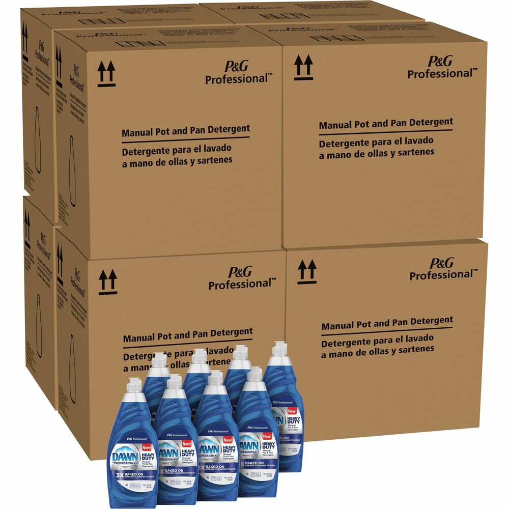 Image of Procter & Gamble Commercial Detergent,f/Pot/Pan/Dish,Hvy-Dty,Liquid,38oz,8/CT,64/PL,BE
