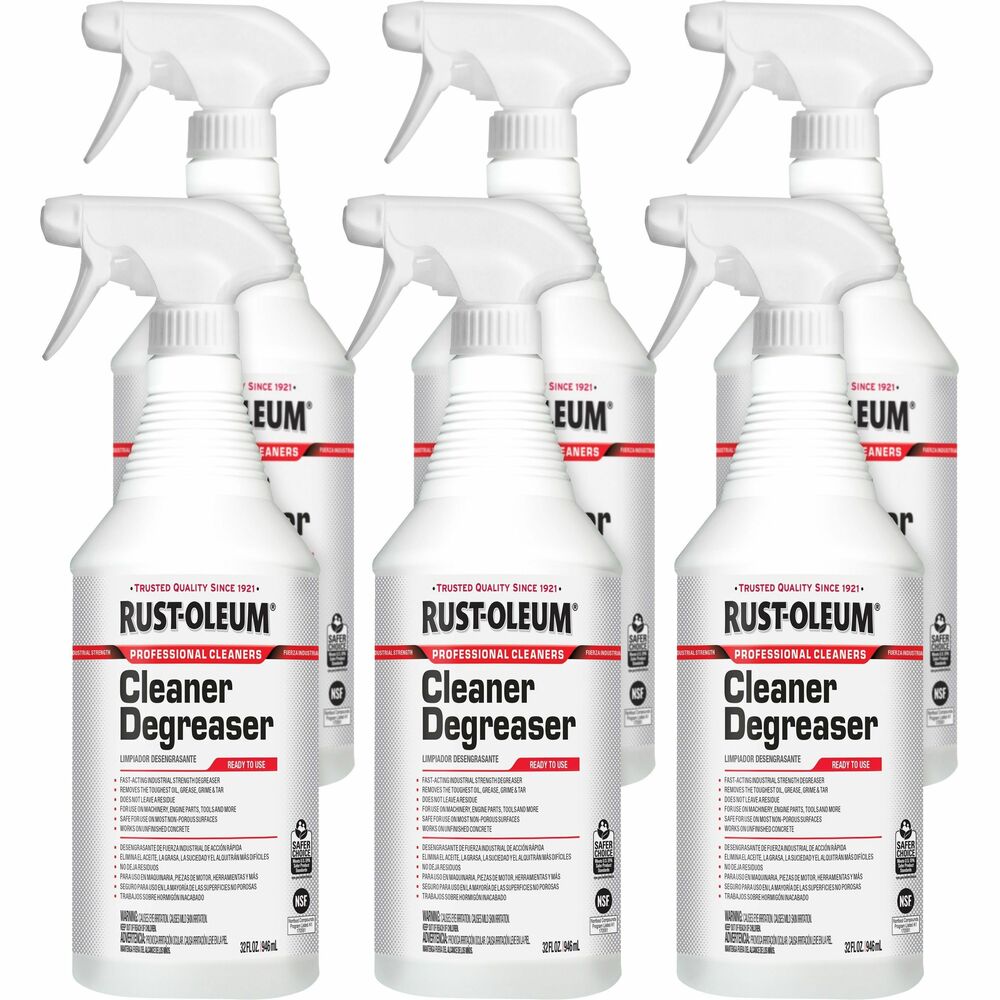 Image of Rust-Oleum Degreaser,f/Nonporous,Concentrated,Spray,32 oz,6/CT,Clear