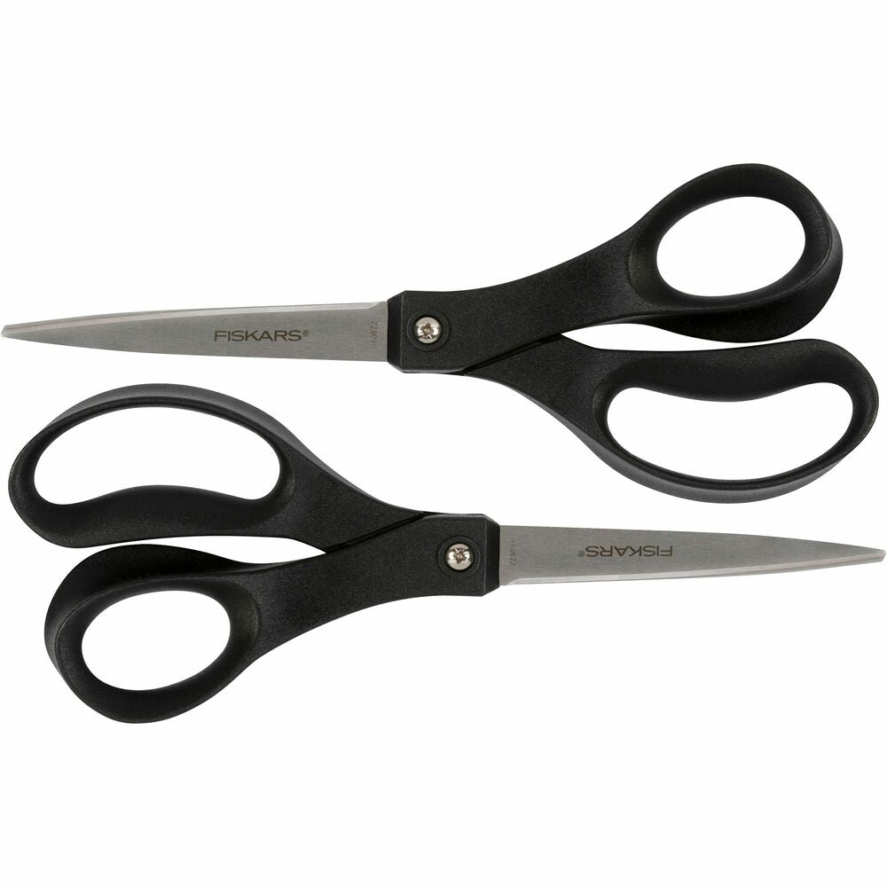 Image of Fiskars Scissors, All-purpose, Recycled, 8", 2/PK, BK