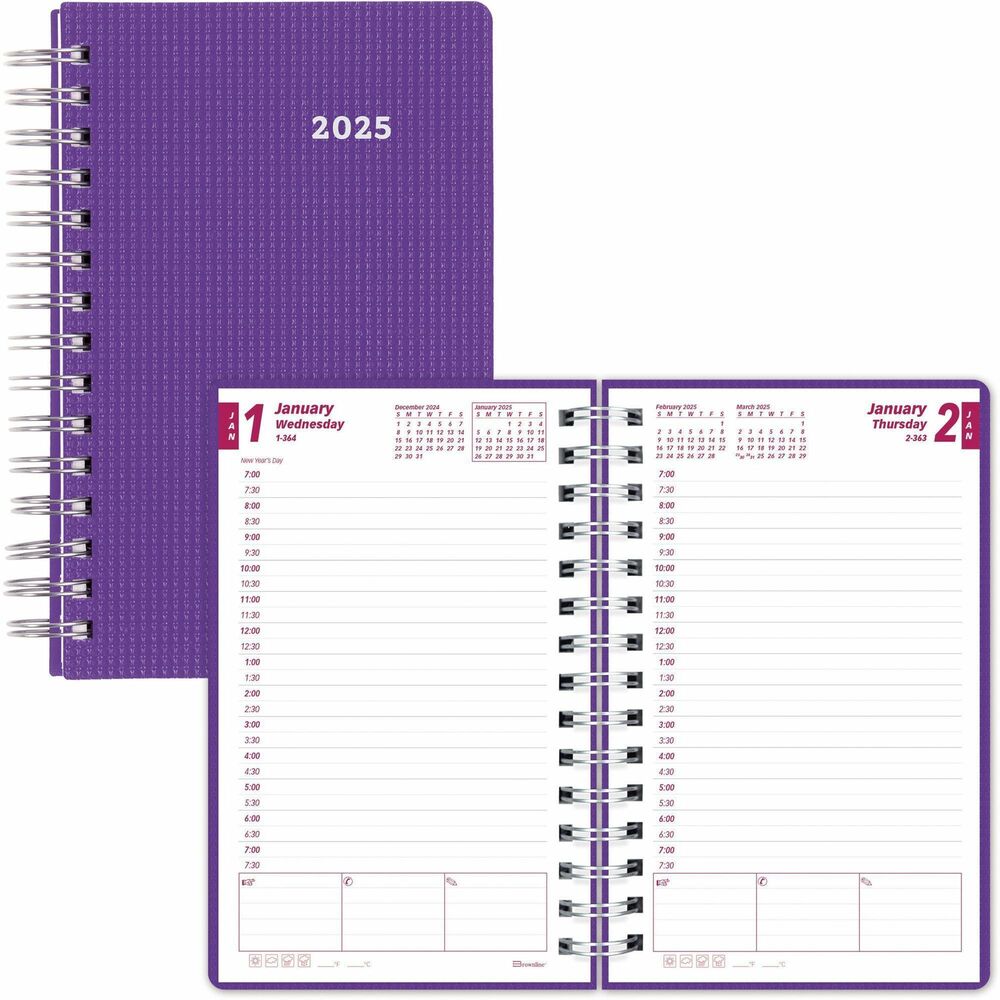 Image of Rediform Planner,w/Appt,Daily/Monthly,12Mth,Jan-Dec,5"x8",Purple