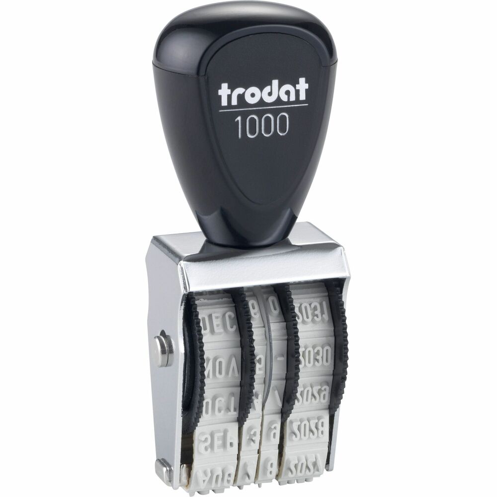 Image of Trodat USA Date Stamp, Rubber, Size 1, 4-Band, Month/Day/Year, Multi