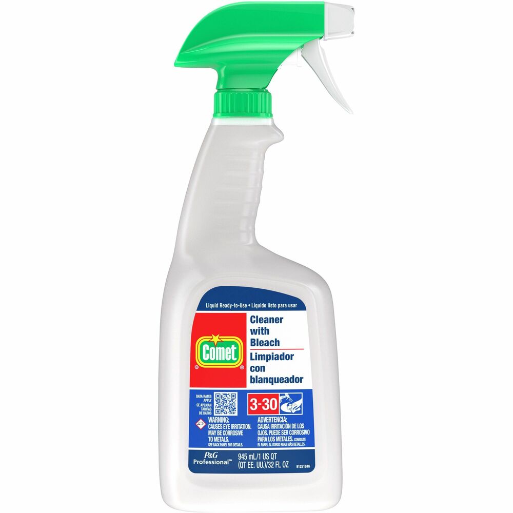 Image of Procter & Gamble Commercial Comet Cleaner,With Bleach,32oz,Red