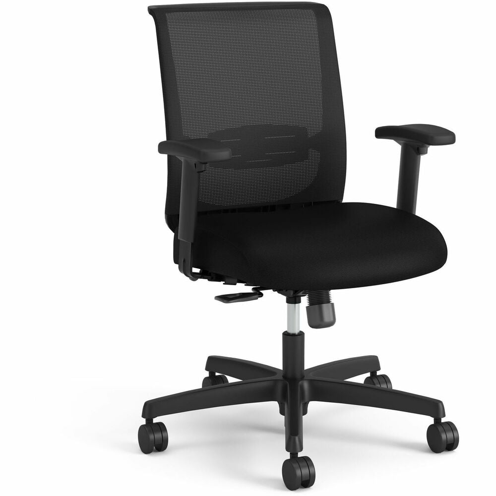 Image of The HON Company Task Chair, Mesh, Swivel Tilt, 27-3/4"x27-1/2"x42", Black