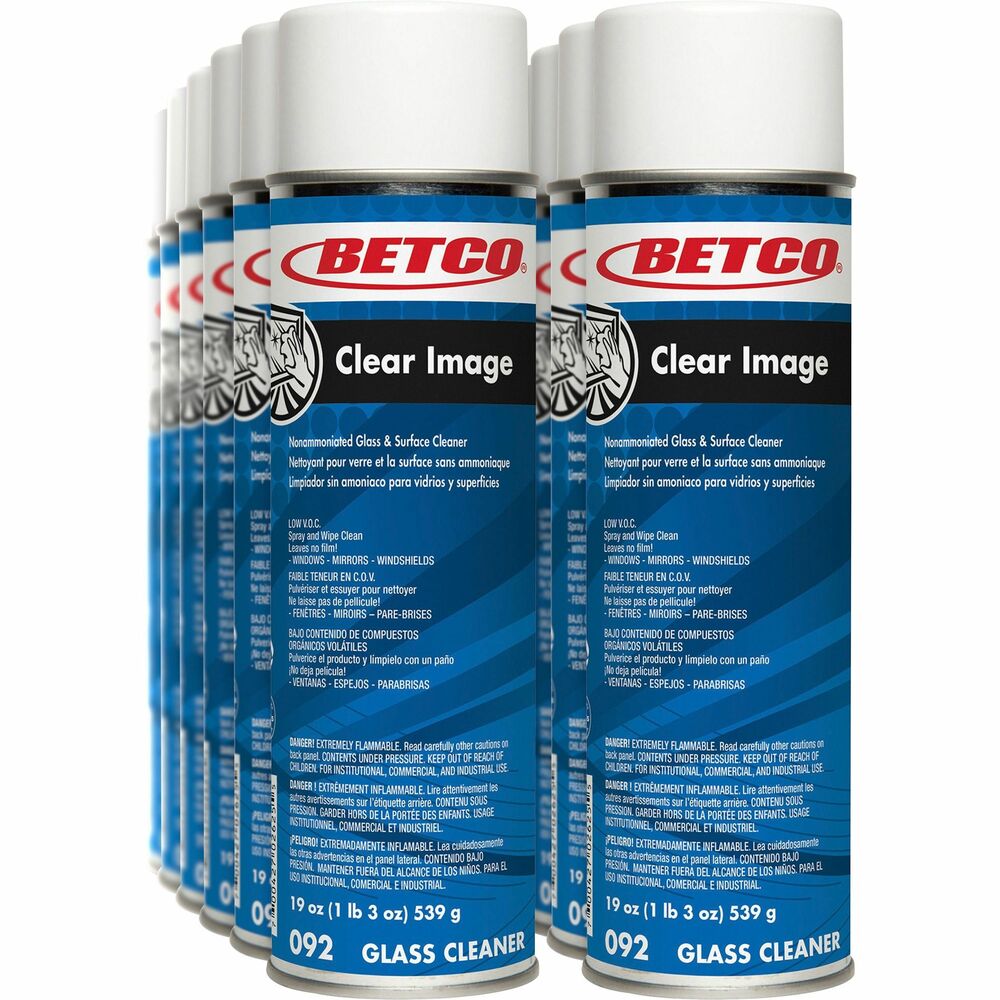Image of Betco Corporation Cleaner, Glass/Cleaner, Non-Ammoniated, 19oz, 12/CT, WE
