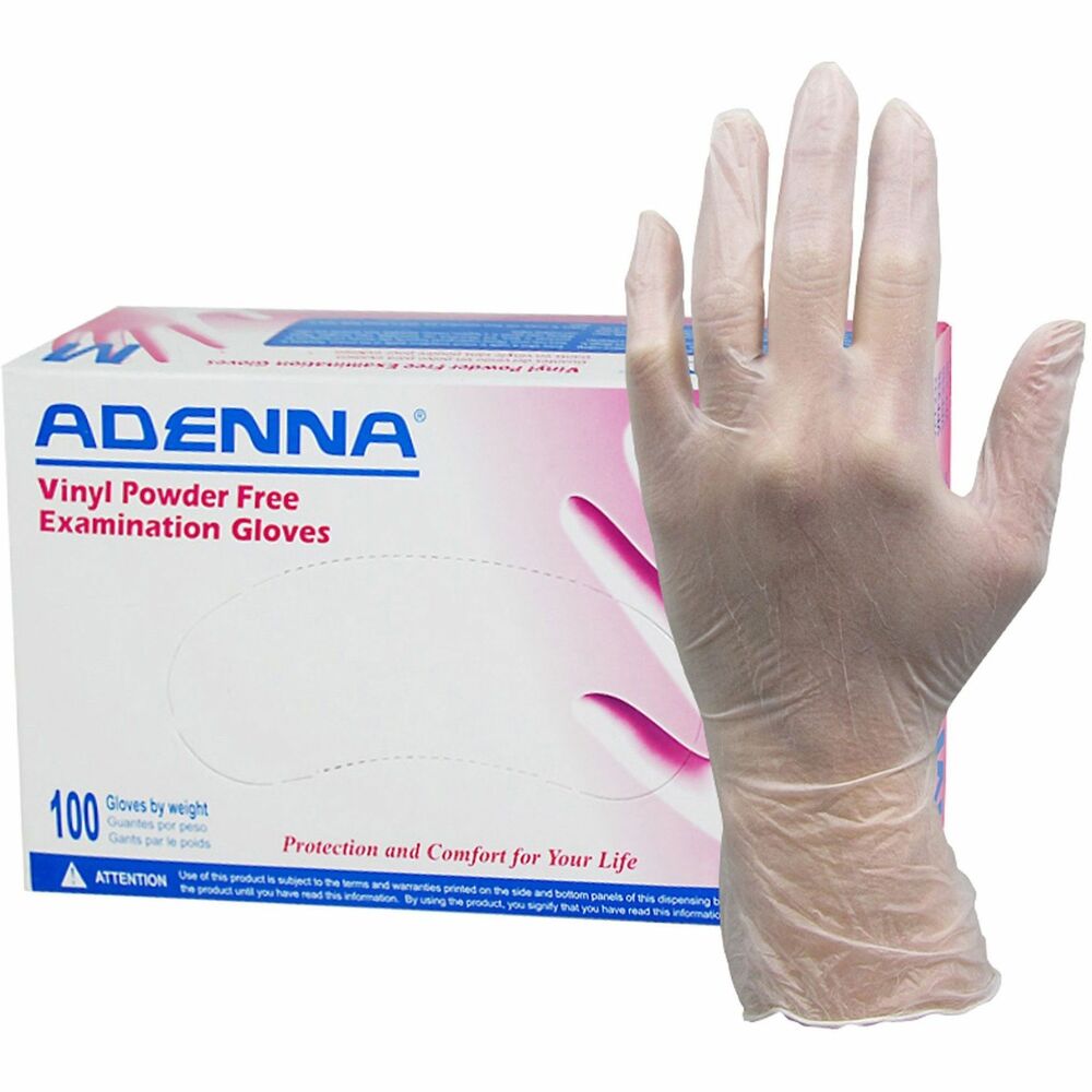 Image of Hospeco Gloves,Exam,Vinyl,4 mil,9-2/5"L,XL,90/BX,10BX/CT,TLT