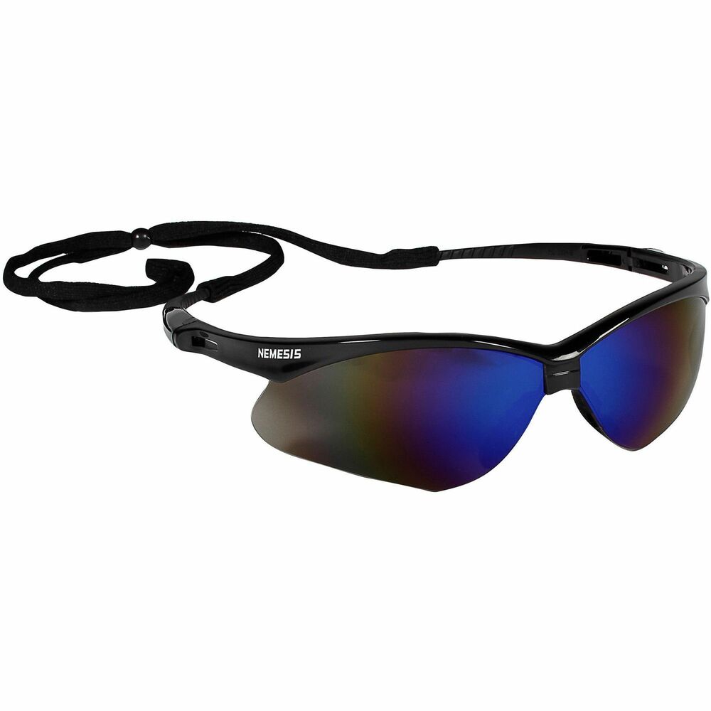Image of Kimberly-Clark Professional Safety Glasses,Nemesis,12/BX,12/CT,Blue Mirror Lens/BK Frame