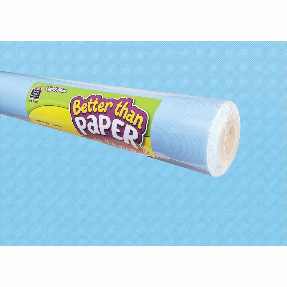 Image of Teacher Created Resources Bulletin Board Rolls,Fabric,4'x12',Light Blue