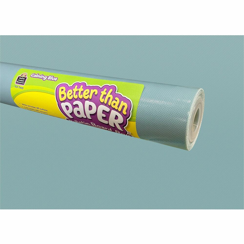 Image of Teacher Created Resources Bulletin Board Rolls,Fabric,4'x12',Calming Blue