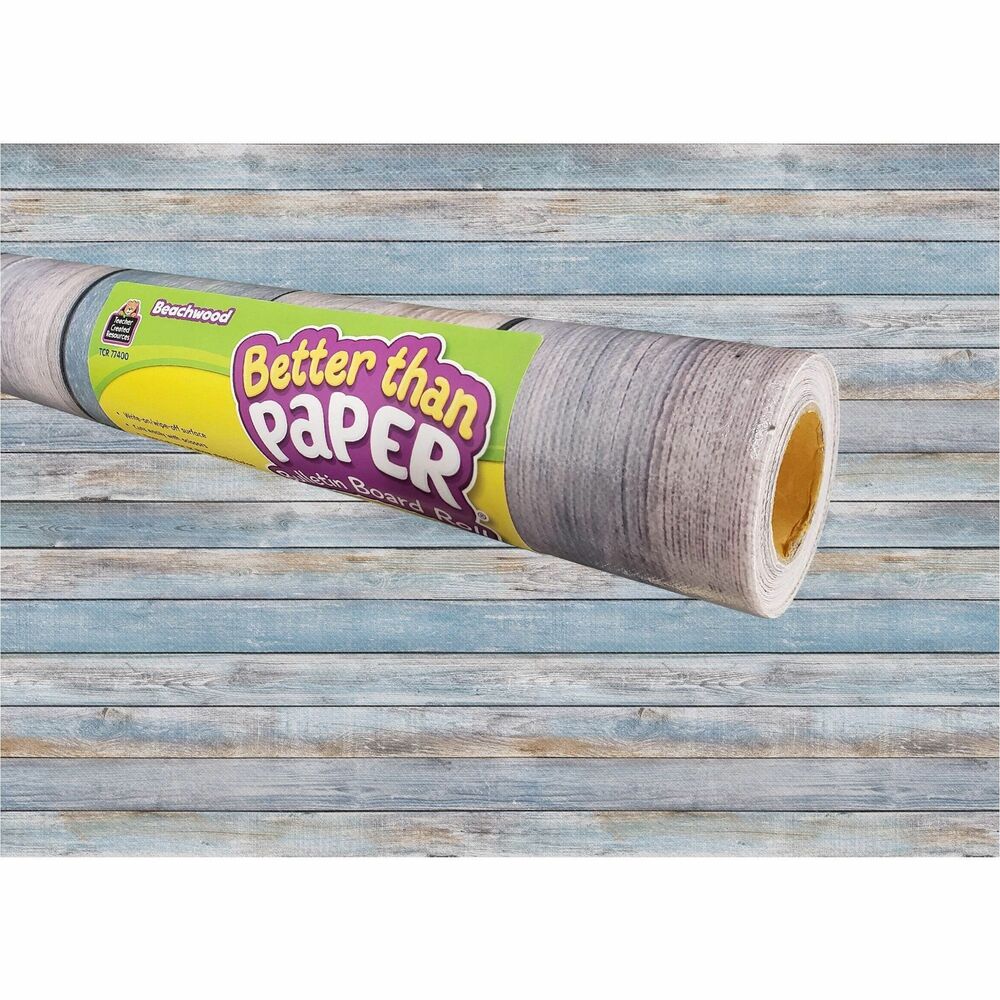 Image of Teacher Created Resources Bulletin Board Rolls,Fabric,4'x12',Beachwood