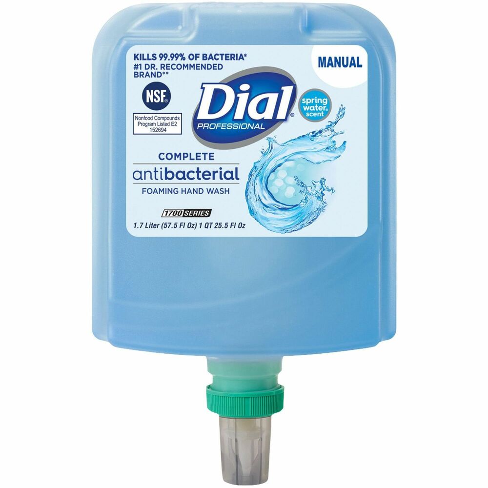 Image of Dial Corporation Handwash,Antibacterial,Foam,Refill,SpringWater,1700ml,BE