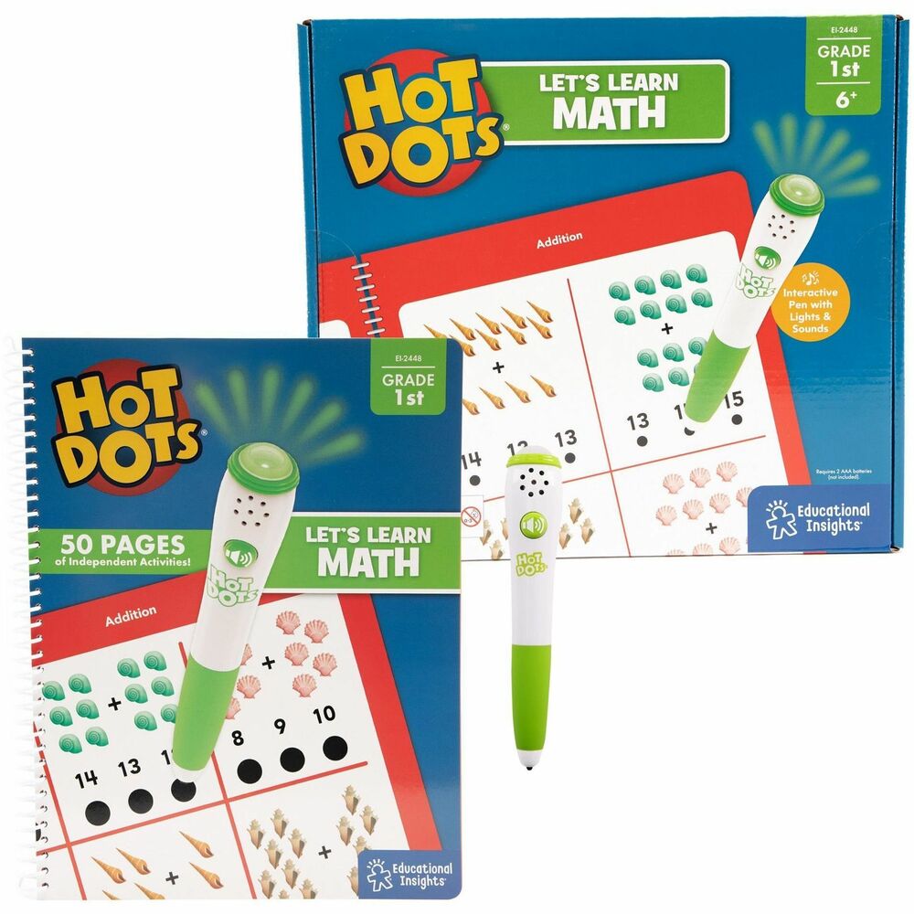 Image of Learning Resources Activities Set,Math,Hot Dots,50 Pages