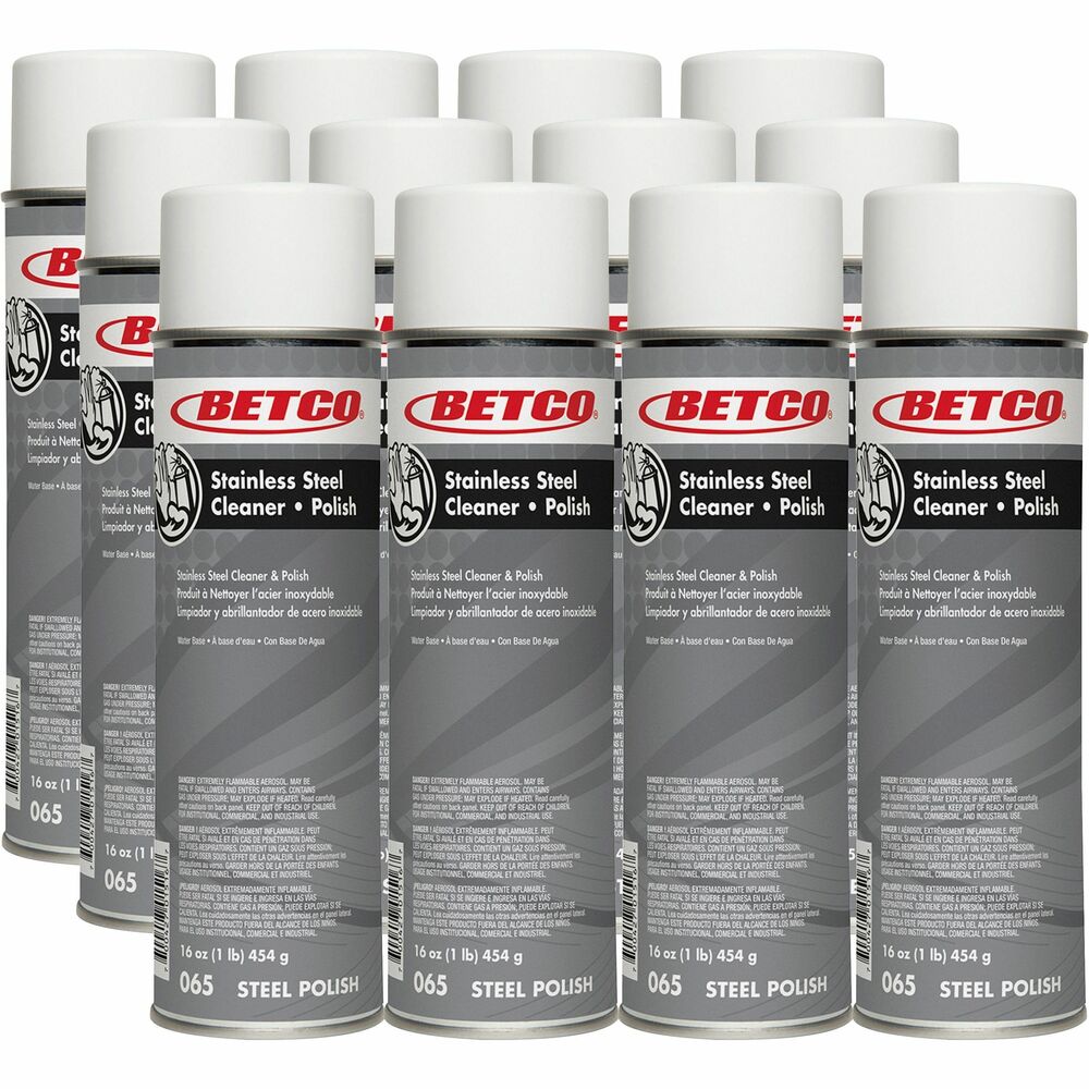 Image of Betco Corporation Cleaner/Polisher, Foam, RTU, 16oz Net Weight, 12/CT, White