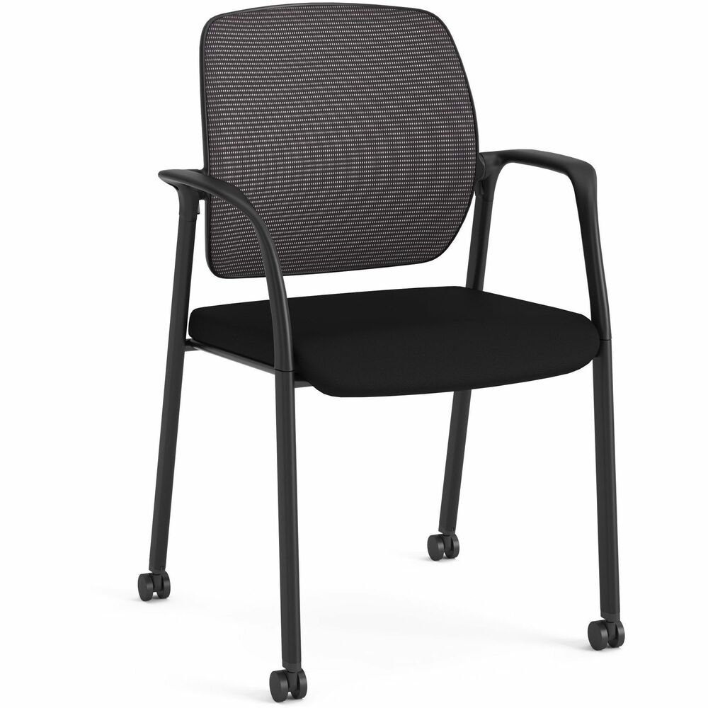 Image of The HON Company Guest Chair,w/Arms,Fabric Seat,20-15/16"x23-1/2"x36-3/8",BK