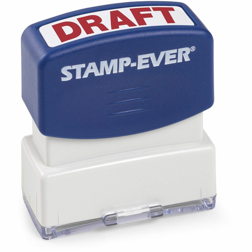 Image of Trodat USA Stamp, Pre-Inked, "DRAFT", 9/16"x1-11/16" Imp, Red