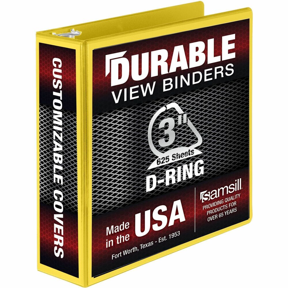 Image of Samsill Binder,D-Rings,625-Sht Capacity,3"Cap,YW