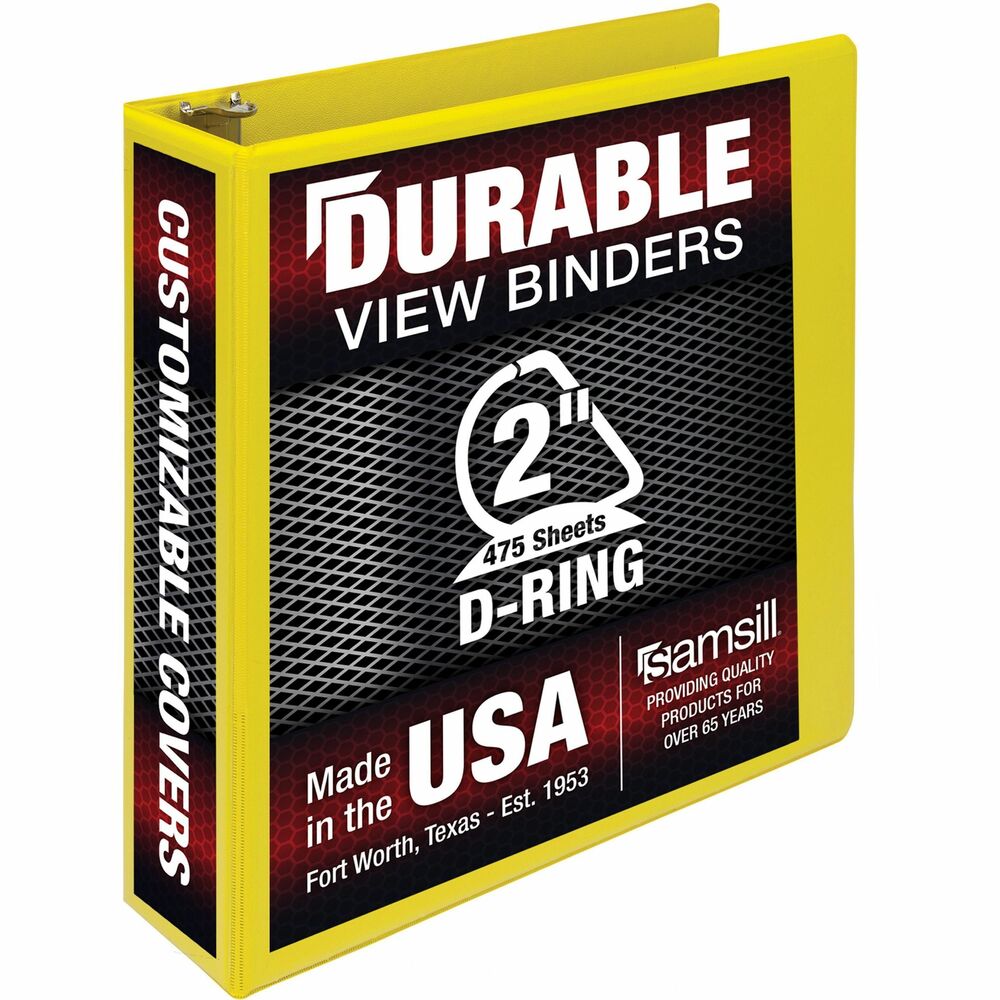 Image of Samsill Binder,D-Rings,475-Sht Capacity,2"Cap,YW