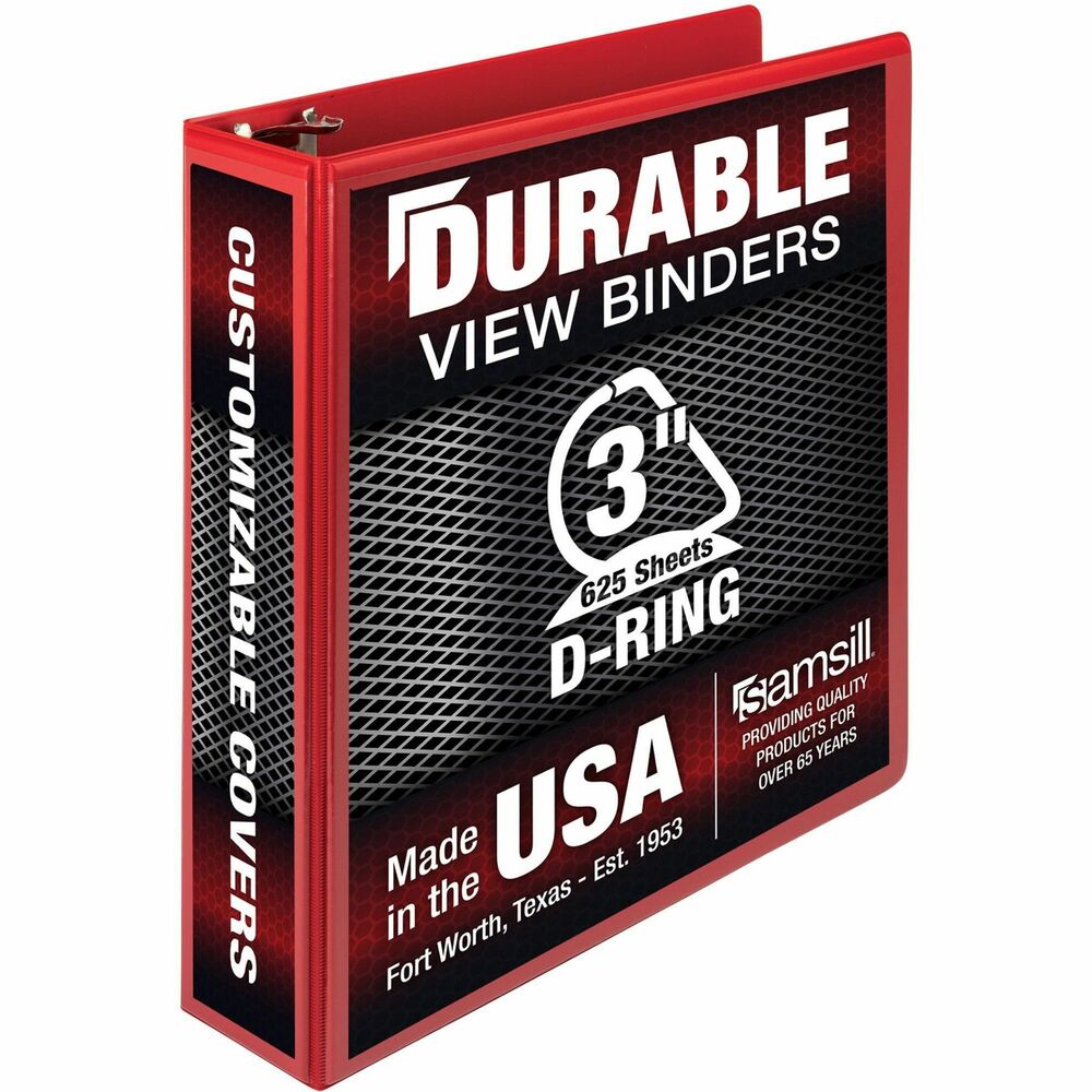 Image of Samsill Binder,D-Rings,625-Sht Capacity,3"Cap,RD