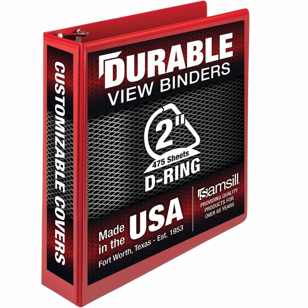 Image of Samsill Binder,D-Rings,475-Sht Capacity,2"Cap,RD