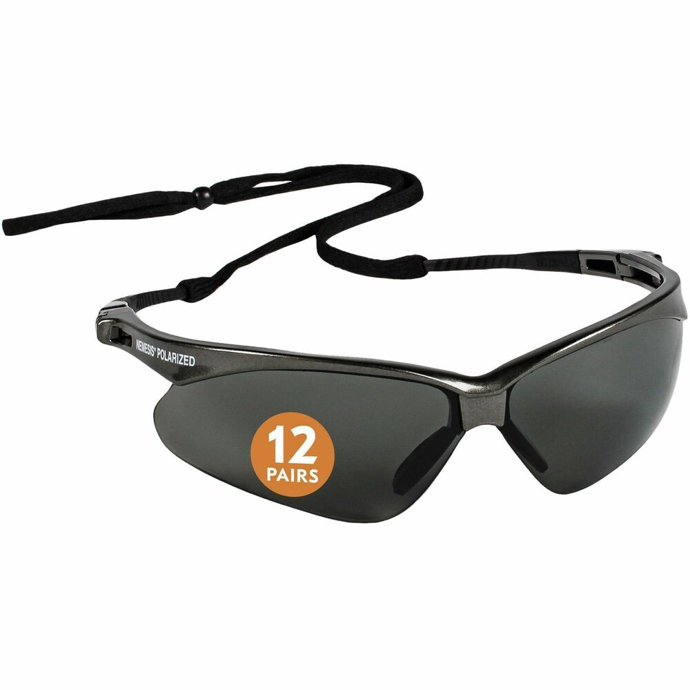 Image of Kimberly-Clark Professional Safety Glasses,Nemesis,12/BX,Polarized Smoke/GY Frame