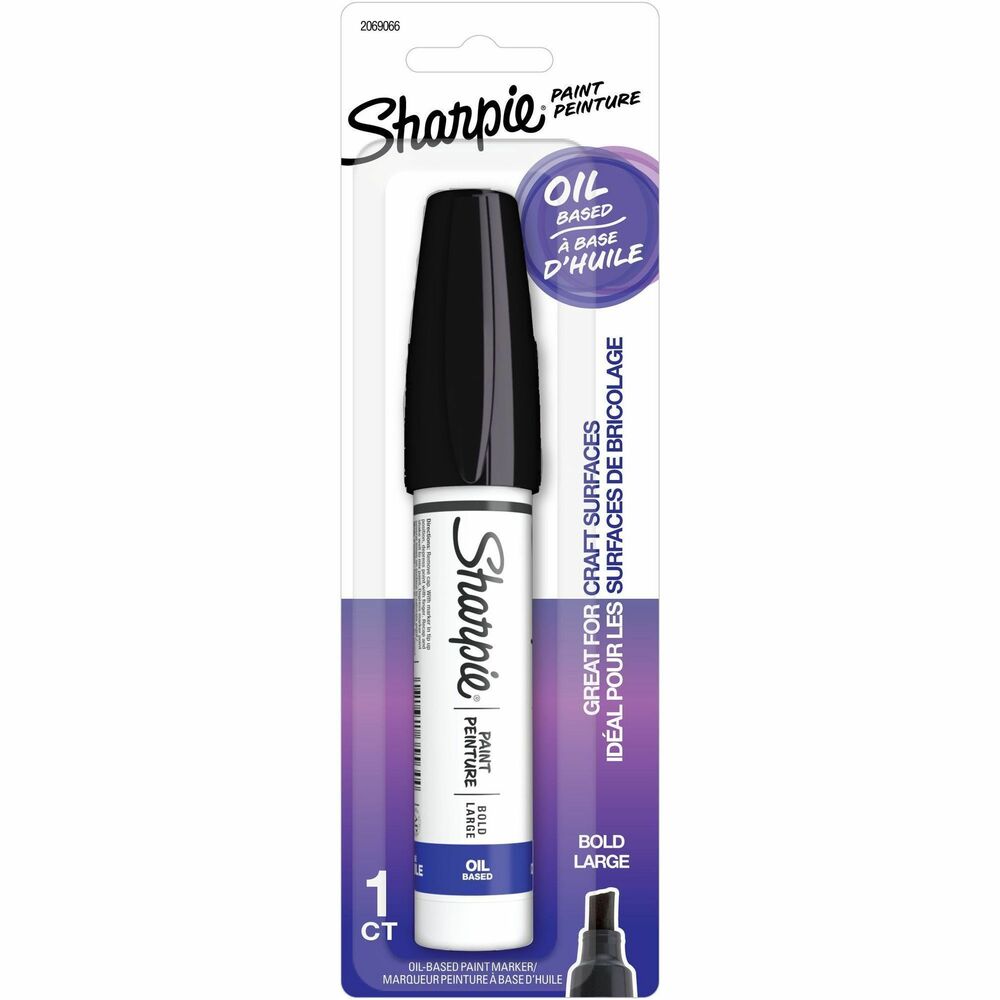 Image of Newell Brands Sharpie Paint Marker, Oil-Based, Bold Point, Black
