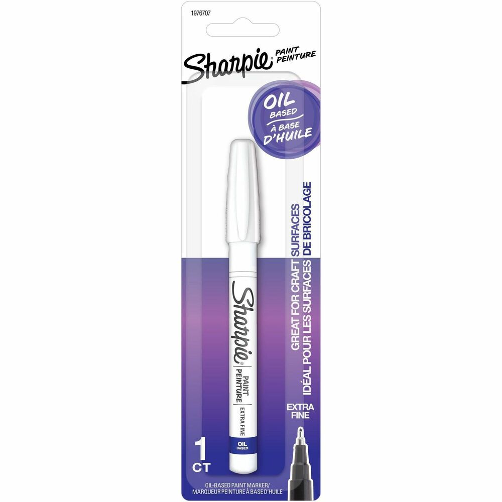 Image of Newell Brands Sharpie Paint Marker, Oil-Based, Extra-Fine Point, White