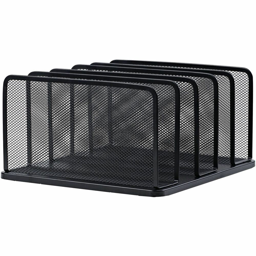Image of Lorell Letter Tray,5-Tier,Letter-Size,Vertical,Steel Mesh,BK