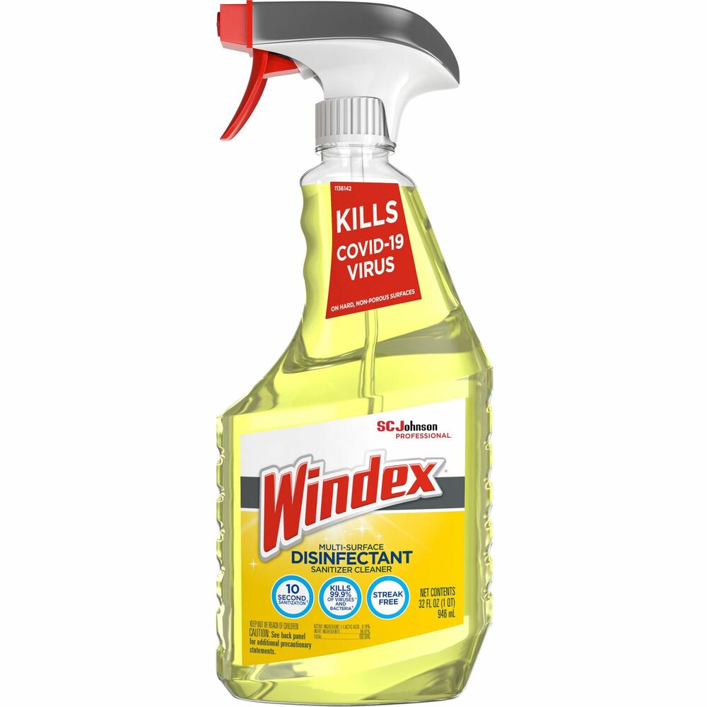 Image of S.C. JOHNSON & SON, INC Sanitizer/Disinfectant,Spray,f/Multisurface,32oz,8/CT,YW