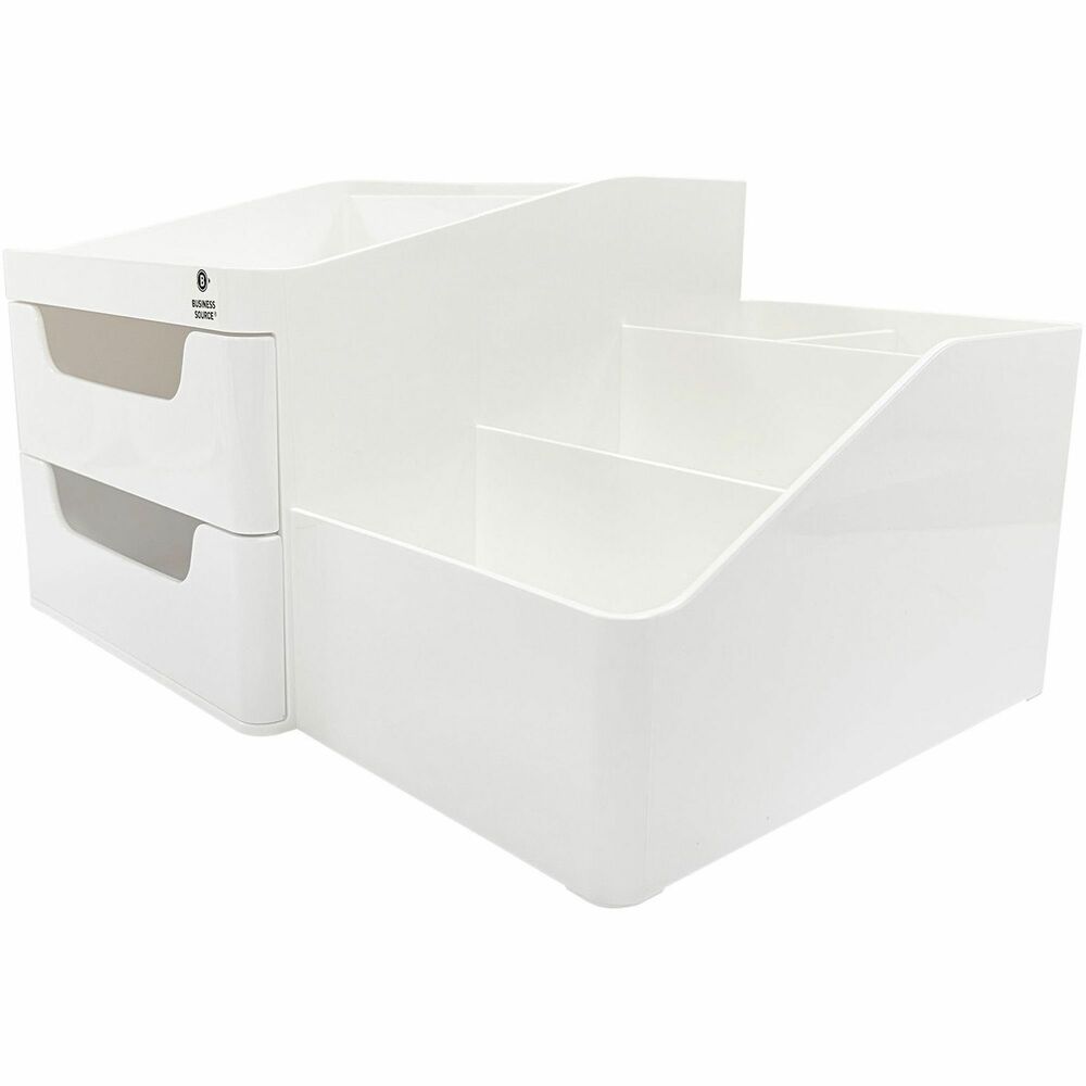 Image of Business Source Desktop Organizer,w/Drawers,ABS,10-7/10"x7-3/5"x5-7/10",WE