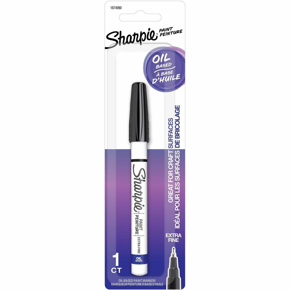 Image of Newell Brands Sharpie Paint Marker, Oil-Based, Extra-Fine Point, Black