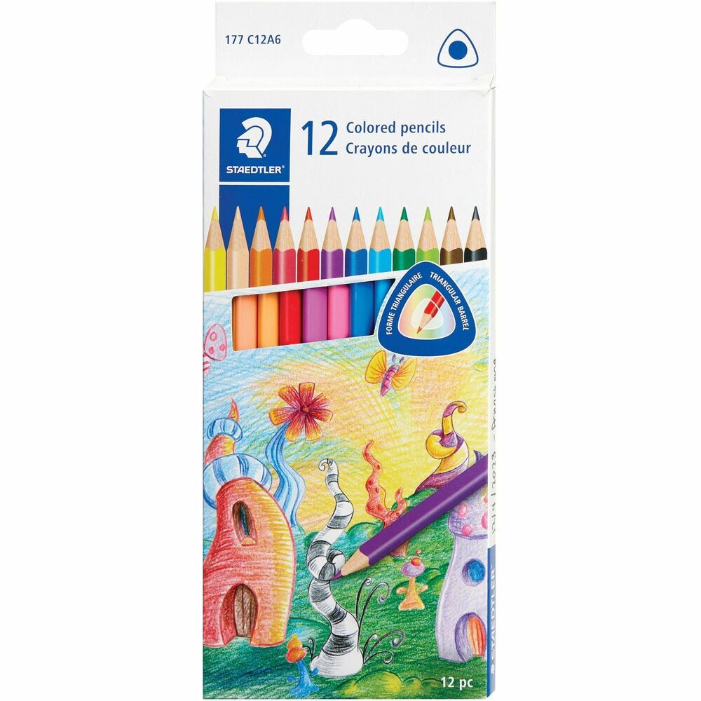 Image of Staedtler Colored Pencils,No. 2/HB Lead, Break Resistant,12/PK,AST