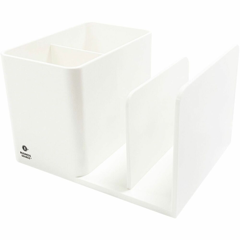 Image of Business Source Desktop Organizer,PenCup/Slots,6-1/10"x4-7/10"x3-4/5",WE