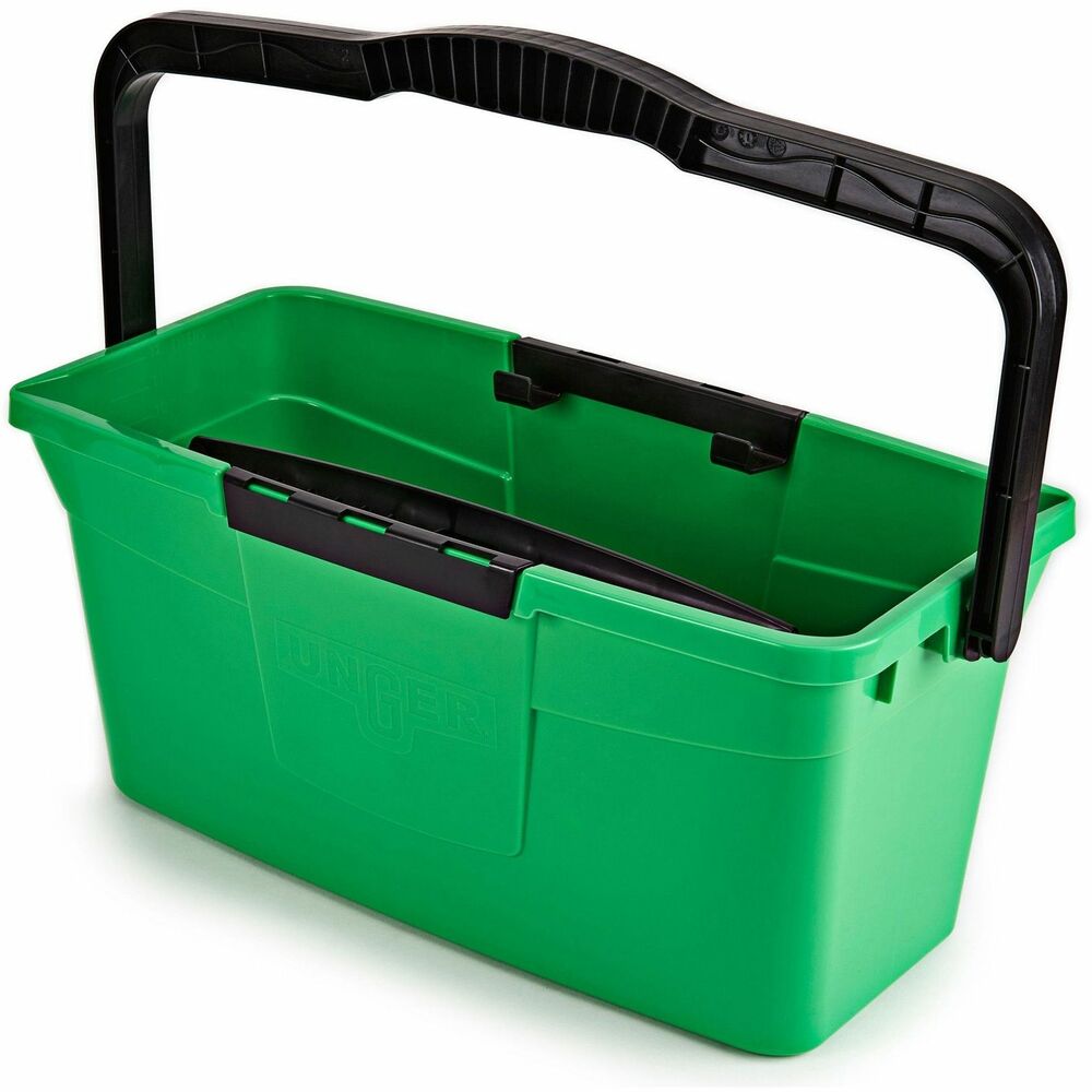 Image of Unger Bucket,f/Window Washing,w/Sieve/Clip,3 Gallon,10/CT,GN/BK