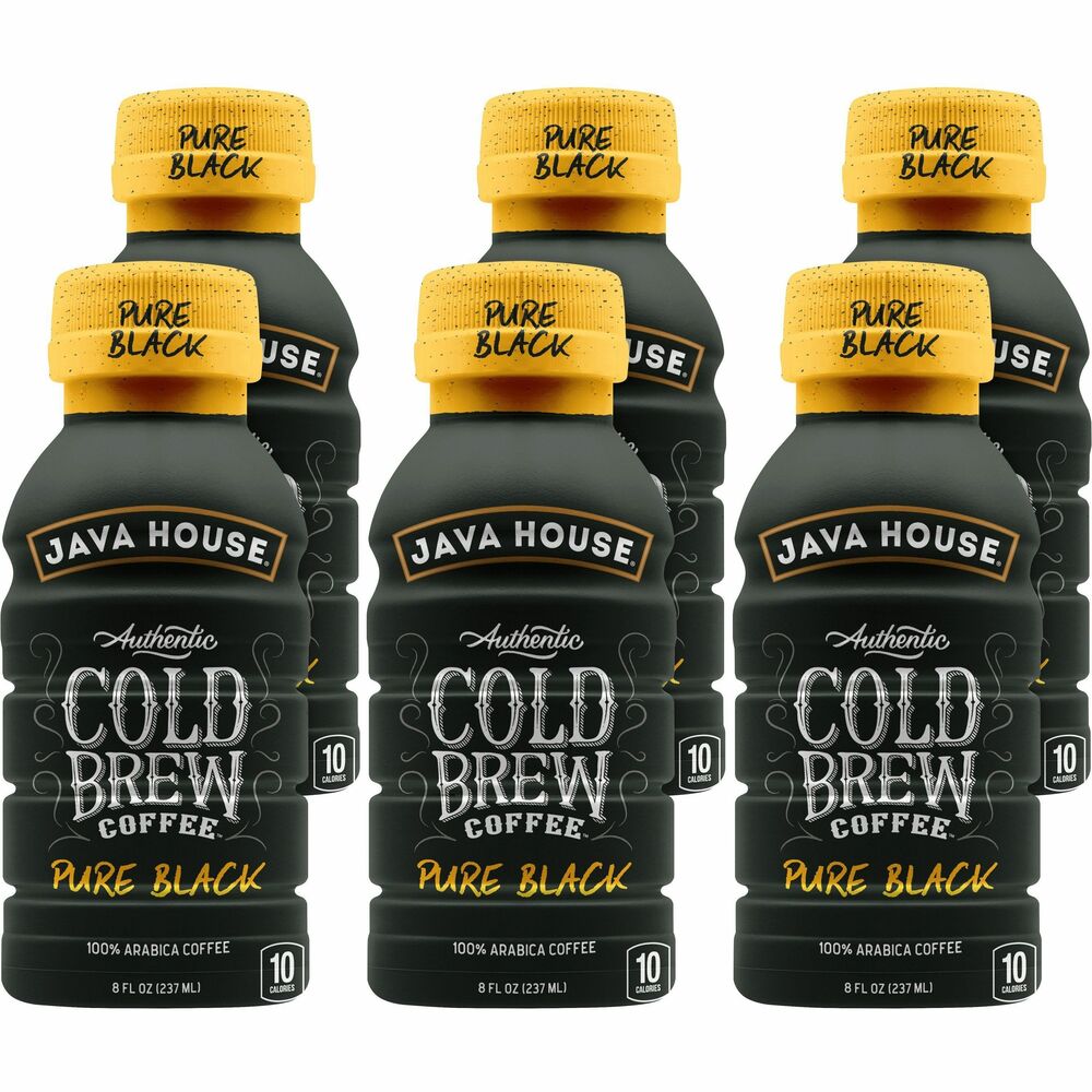 Image of Heartland Food Products Group Coffee,Bottled,Cold Brew,Colombian Black,8 oz,6/BX,BK