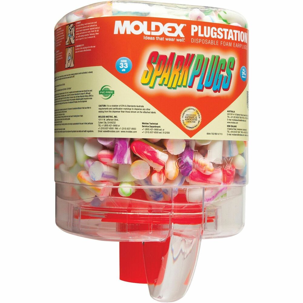 Image of Medline Earplugs,Dispenser,Tapered,250PR/BT,AST