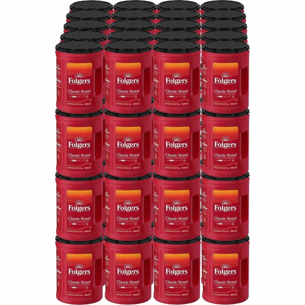 Image of Folgers Coffee, Classic, Med Roast, 40.3oz Can, 6/CT,35CT/PL,BN