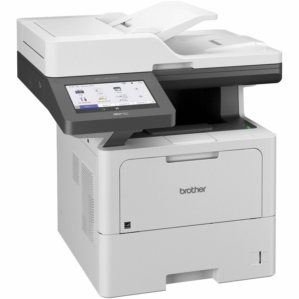 Image of Brother Printer,Scan/Copy,Monochrome,Wireless,52ppm,GY