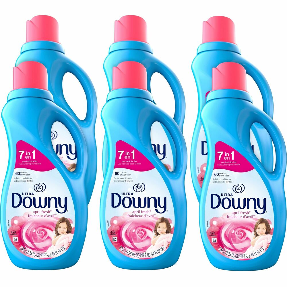 Image of Procter & Gamble Commercial Fabric Softener, Downy, 60 Loads, 44oz, 6/CT, Blue