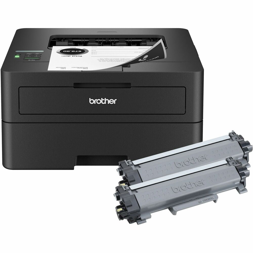 Image of Brother Printer,Wireless,Monochrome,XL Toner,14"x14-1/5"x7-1/5",BK