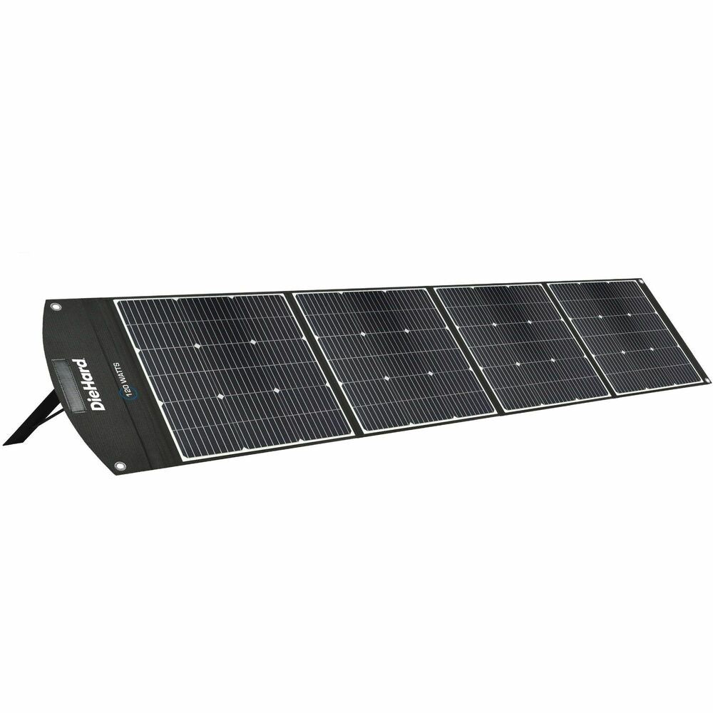 Image of ESM Solar Panel,120 Watt,19Volt,9.8' Cable,31-1/2"x126",Rich BK