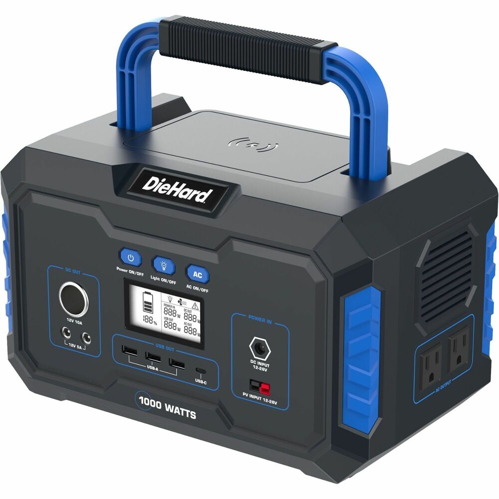 Image of ESM Power Station,USB/USB-C Port,DC Plugs,1000Watt,Rich BK
