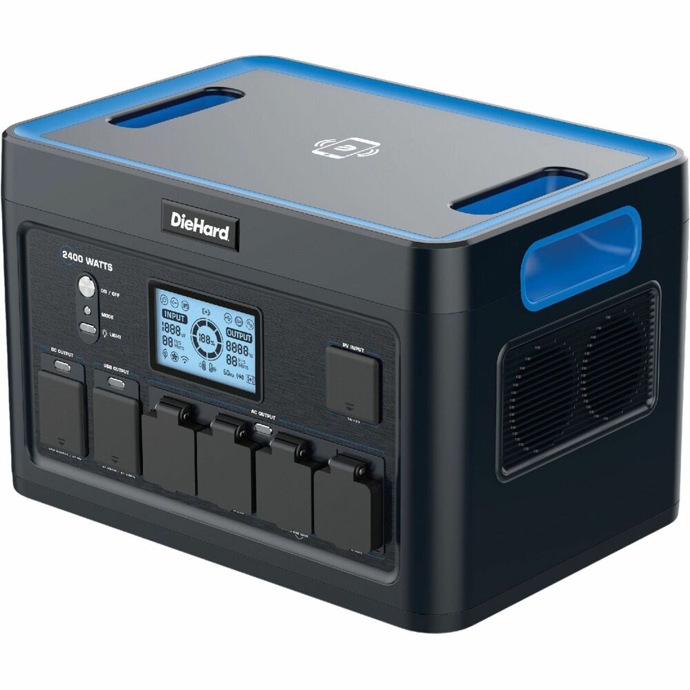 Image of ESM Power Station,USB/USB-C Port,AC Plugs,2400Watt,Rich BK